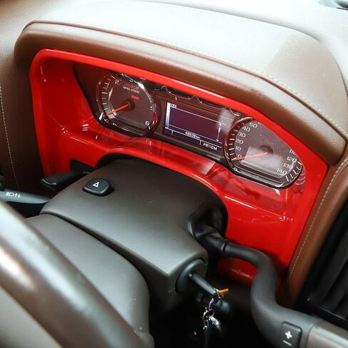 Voodola لـ 2010-2017 Chevy Silverado GMC Sierra Dash Board لوحة القيادة وحدة التحكم فآسيا أداة قياس العنقودية الملحقات الداخلية ABS كروم 1 قطعة in Kuwait