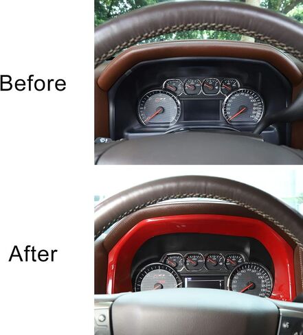 Voodola لـ 2010-2017 Chevy Silverado GMC Sierra Dash Board لوحة القيادة وحدة التحكم فآسيا أداة قياس العنقودية الملحقات الداخلية ABS كروم 1 قطعة in Kuwait