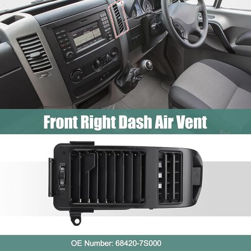 uxcell Center Dash A/C Air Vent Outlet Panel for Nissan Armada 2005-2007 for Nissan Titan 2004-2008 for Infiniti QX56 AC Vent Grille Assembly Left Side No.68421-7S000 in Saudi Arabia