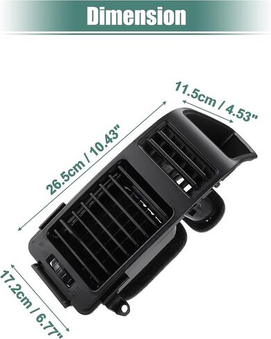 uxcell Center Dash A/C Air Vent Outlet Panel for Nissan Armada 2005-2007 for Nissan Titan 2004-2008 for Infiniti QX56 AC Vent Grille Assembly Left Side No.68421-7S000 in Saudi Arabia
