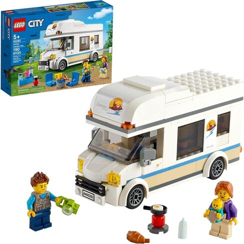 LEGO City Great Vehicles Holiday Camper Van 60283 Toy Car for Kids Ages 5 Plus Years Old, Caravan Motorhome, Gifts for Boys and Girls in Saudi Arabia