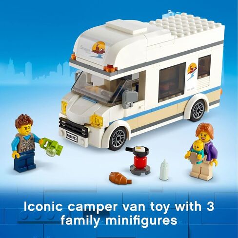 LEGO City Great Vehicles Holiday Camper Van 60283 Toy Car for Kids Ages 5 Plus Years Old, Caravan Motorhome, Gifts for Boys and Girls in Saudi Arabia