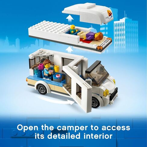 LEGO City Great Vehicles Holiday Camper Van 60283 Toy Car for Kids Ages 5 Plus Years Old, Caravan Motorhome, Gifts for Boys and Girls in Saudi Arabia