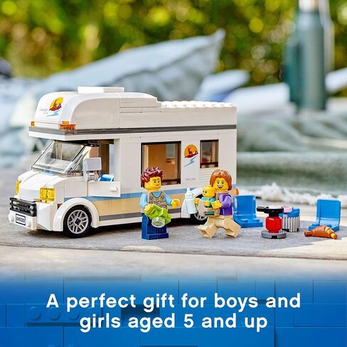 LEGO City Great Vehicles Holiday Camper Van 60283 Toy Car for Kids Ages 5 Plus Years Old, Caravan Motorhome, Gifts for Boys and Girls in Saudi Arabia