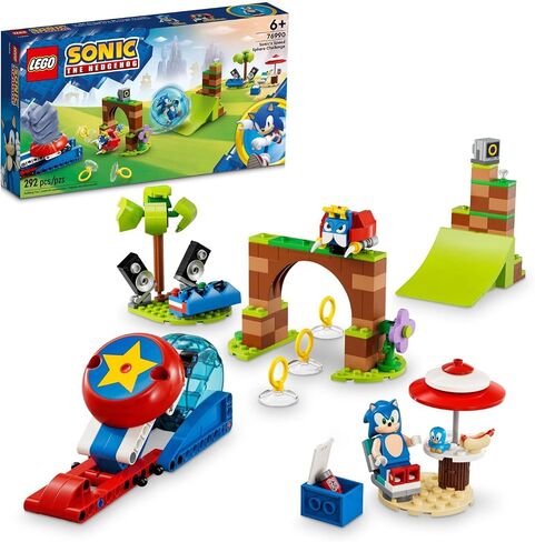 LEGO Sonic the Hedgehog Sonic’s Speed Sphere Challenge 76990 Building Toy Set, Sonic Playset with Speed Sphere Launcher and 3 Sonic Figures, Fun Birthday Gift for Young Fans Ages 6 and Up in Saudi Arabia