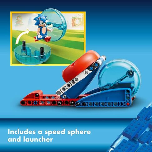 LEGO Sonic the Hedgehog Sonic’s Speed Sphere Challenge 76990 Building Toy Set, Sonic Playset with Speed Sphere Launcher and 3 Sonic Figures, Fun Birthday Gift for Young Fans Ages 6 and Up in Saudi Arabia