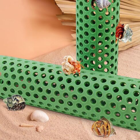 حزمة من 2 ألعاب تسلق السلطعون الناسك، نفق تسلق الزواحف، لوازم السلطعون الناسك مخبأ، ديكور تسلق الزواحف لموئل السلطعون الناسك الصغير أو المتوسط ​​(النفق) in Kuwait