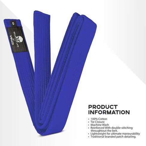 Victorbudo USA Karate Belt, All-Purpose Martial Arts Belt, Judo, Taekwondo Belt, Durable MMA Color Rank TKD Belt Size 0-6. in Saudi Arabia