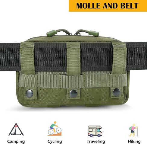 حقيبة Molle Admin، حقيبة حزام أفقية للرجال العسكريين، حقيبة تنظيم الأدوات التكتيكية والعتاد EDC تتضمن 2 رقعة وسلسلة مفاتيح، لحامل اللوحة، والسترة، ووحدات اللوحة وحقائب الظهر in Saudi Arabia