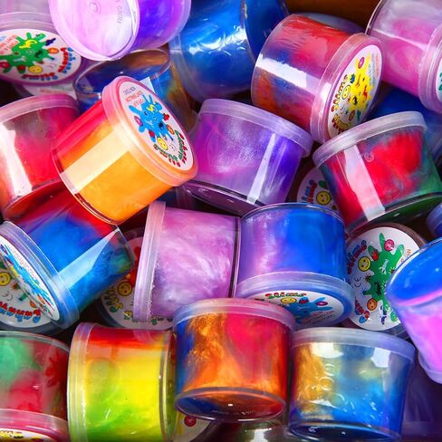 20 Pack Galaxy Slime, Slime Party Favors for Kids Unicorn Slime Goodie Bag Easter Basket Stuffers Birthday Gifts Class Prizes Girls Boys Adults Stress Relief Toys Super Soft Non-Sticky Putty in Saudi Arabia