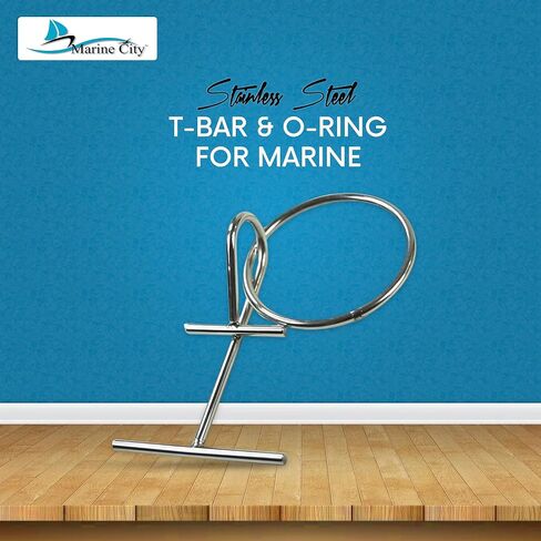 MARINE CITY Stainless Steel Portable Dock Cleat Heavy Duty T-bar O-Ring for Marine Fenders, Bumpers,Movable Cleat in Saudi Arabia