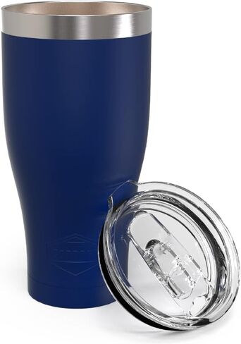 Cordova Outdoors Tumbler - Double Wall Stainless Steel Drinkware, Powder Coated, Clear No-Spill Slider Lid, Illuminating, 20 oz in Saudi Arabia