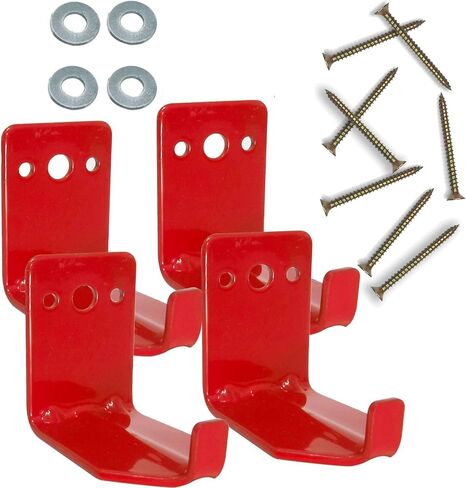 4 Pack of Fire Extinguisher Mount, Wall Hook Fire Extinguisher Bracket up to 40 lbs Extinguishers Suitable for Big and Small Fire Extinguisher Holder for Dry Chemical and Water Extinguishers in Saudi Arabia