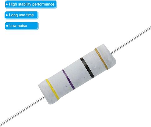 PATIKIL 5 واط 0.1-750 أوم مقاوم فيلم الكربون، 150 قطعة 30 قيمة مجموعة متنوعة من المقاومات 5% التسامح للمشاريع والتجارب التي تصنعها بنفسك in Kuwait