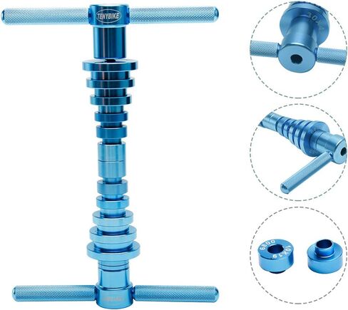 Bicycle Bearing Press Set, Turning Point For Wheels Hub Universal Cycle Bearing Press Set Soft Tail Frame Easy To Store and Conveninet to Use, Nice Tools for Bicycle Repair in Saudi Arabia