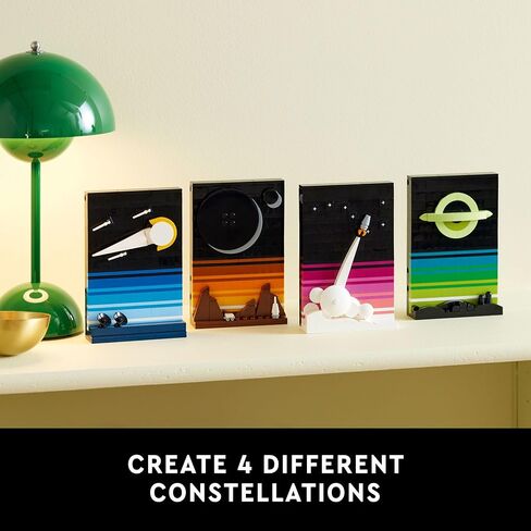 Lego Ideas Tales of The Space Age 21340 Adult Building Set, Build and Display 4 Connectible 3D Postcard Models, Gift Idea for Sci-Fi and Astronomy Lovers to Build and Hang or Display Freestanding in Saudi Arabia