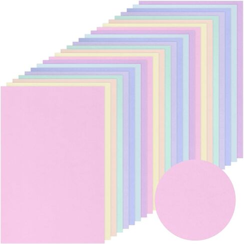 Geyoga 280 Sheets Colored Cardstock 8.5 x 11 Inch Assorted Card Stock 190gsm Colored Cardstock Blank Colored Paper for Cards Making, DIY Crafts, Invitations, Scrapbook Supplies (Fluorescent Color) in Saudi Arabia
