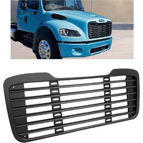 HECASA Front Bumper Grille Compatible with 2002-2022 Freightliner M2 Business Class 100 106 112 Bumper Hood Mounted Grill W/O Bug Screen Painted Black in Kuwait