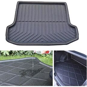 All Weather Cargo Trunk Liner Floor Mat Cargo Liner Compatible with Mazda 3 Hatchback 2014 2015 2016 2017 2018 Black Cargo Mat Rear Cargo Liner Car Trunk Liner in Saudi Arabia