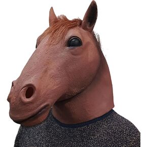 BEESUM Exclusive Horseman Head Mask BaJack Horse Cosplay Masks for Halloween Party Costume Latex in Kuwait