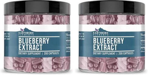 كبسولات Earthborn Elements Blueberry 10:1، نقية وغير مخففة، بدون إضافات in Kuwait