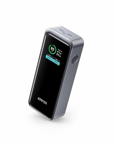 Anker Prime Power Bank, 12,000 mAh 2-Port Portable Charger with 130W Output, Smart Digital Display, Compatible with iPhone 15/14/13 Series, MacBook, Dell in Saudi Arabia