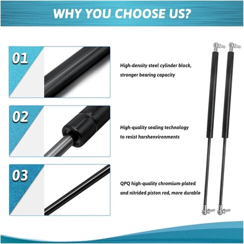 2pcs Car Trunk Shock Struts Tailgate Gas Springs Replacement,Compatible For Ford, Mondeo 2013-2020 Models in Saudi Arabia