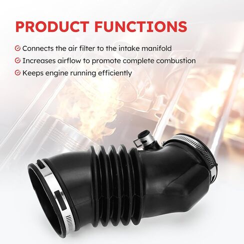 16576-JA000 Air Cleaner Intake Hose Tube with Clamps for 2007 2008 2009 2010 2011 2023 2013 Nissan Altima 2.5L 4 Cylinder Engine in Kuwait