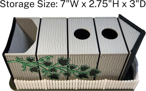 Magnetic Dice Tower with White Picket Fence Dice Tray and Easy Dice Drop Roof - Perfect Upgrade for Board Games Like Wingspan (Summer) in Saudi Arabia
