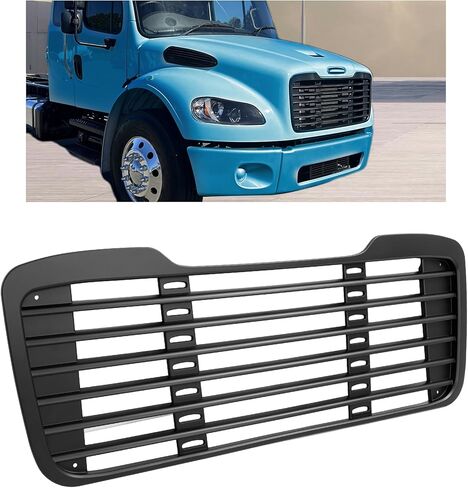 شبكة المصد الأمامي HECASA متوافقة مع 2002-2022 Freightliner M2 Business Class 100 106 112 غطاء ممتص للصدمات مثبت على الشواية بدون شاشة حشرات مطلية باللون الأسود in Saudi Arabia