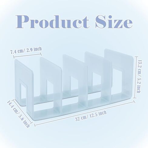 BAYTORY 2Pcs Acrylic File Holder Purse Organizer, Sturdy Desktop File Sorter Organizer, Binder Shelf for Office Desk Kitchen Shelf Closet (Purple) in Saudi Arabia