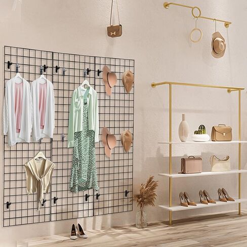 Grid Wall Commercial Grade Gridwall Panels – Heavy Duty Grid Panel for Any Retail Display Wall Grid 2' Width x 5' Height, Black (Pack of 3) Easily Portable in Saudi Arabia