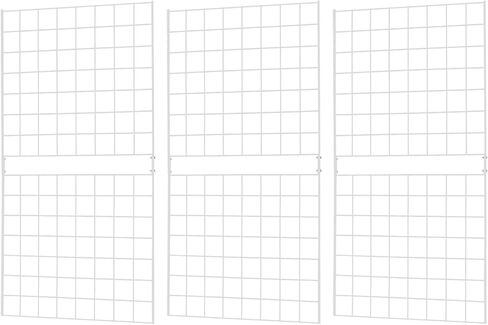 Grid Wall Commercial Grade Gridwall Panels – Heavy Duty Grid Panel for Any Retail Display Wall Grid 2' Width x 5' Height, Black (Pack of 3) Easily Portable in Saudi Arabia