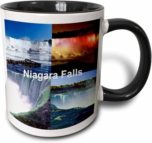 3dRose Niagara Falls Collage Mug, 11 oz, Multicolor in Saudi Arabia