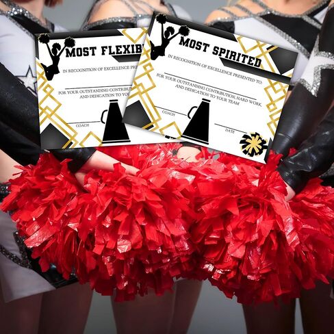 جوائز Cheerleading Superlatives 30pk 8.5x11 بوصة فريق رقص بوم مسابقة فرقة نهاية العام أفضل عشاء لتكريم الشهادات in Saudi Arabia
