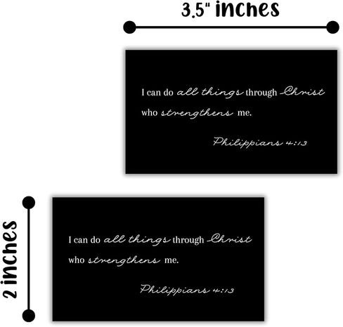Philippians 4:13 I Can Do All Things Through Christ Who Strengthens Me 30pk 2x3.5" Teens Girls Baptism Card Gift Scripture Wallet Pocket Encouragement in Saudi Arabia