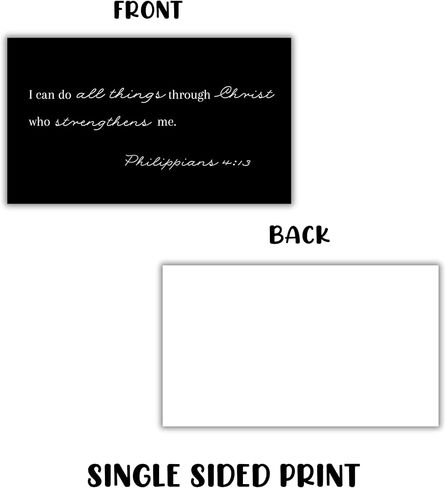 Philippians 4:13 I Can Do All Things Through Christ Who Strengthens Me 30pk 2x3.5" Teens Girls Baptism Card Gift Scripture Wallet Pocket Encouragement in Saudi Arabia