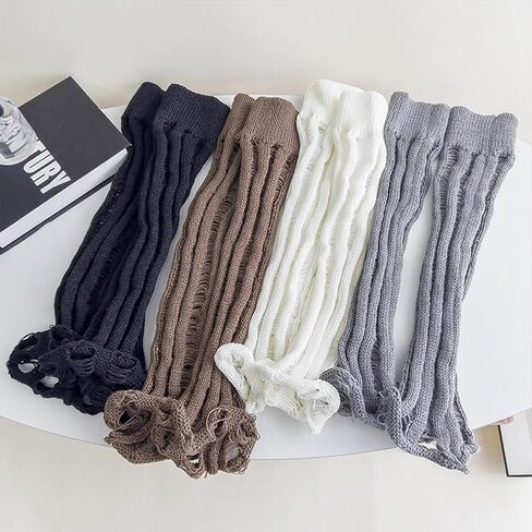 YELAIVP Women's Leg Warmers Knit Kawaii Y2K Harajuku Leg Warmers with Adjustable String for Women Lolita Accessories in Kuwait