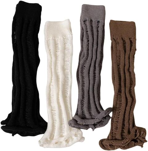 YELAIVP Women's Leg Warmers Knit Kawaii Y2K Harajuku Leg Warmers with Adjustable String for Women Lolita Accessories in Kuwait