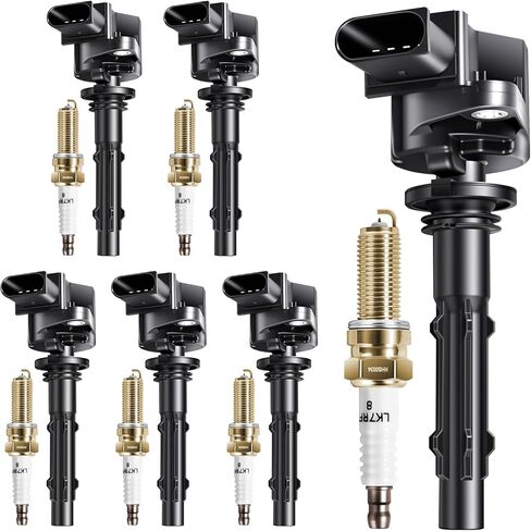 UF535 ملف الإشعال حزمة إيريديوم شمعات الإشعال يناسب مرسيدس بنز E350 ML350 R350 C230 C280 C300 C350 GLK350 SLK350 CLK350 V6 3.5L 2005-2015، يناسب دودج سبرينتر 2500 3500، مجموعة من 6 in Saudi Arabia