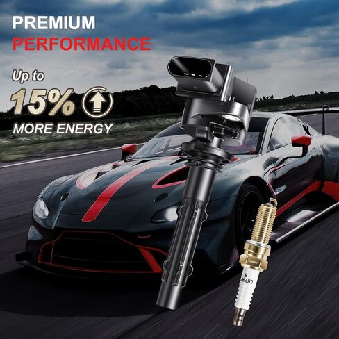 UF535 ملف الإشعال حزمة إيريديوم شمعات الإشعال يناسب مرسيدس بنز E350 ML350 R350 C230 C280 C300 C350 GLK350 SLK350 CLK350 V6 3.5L 2005-2015، يناسب دودج سبرينتر 2500 3500، مجموعة من 6 in Saudi Arabia