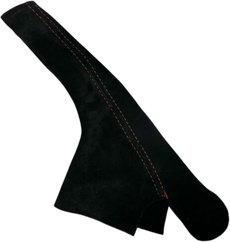 Black Suede Parking Brake Boot Cover Compatible with Porsche Boxster 911 986 996 1997 1998 1999 2000 2001 2002 2003 2004 (Made in USA) (Black Stitching) in Saudi Arabia