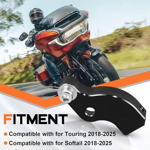 AUFER Neutral Gear Shift Assist Shifter Compatible with for Touring Softail 2018-2025 Engine Neutral Shift Assistant Auxiliary Mount Bracket 20% Shifting Easier into Neutral Accessory in Saudi Arabia