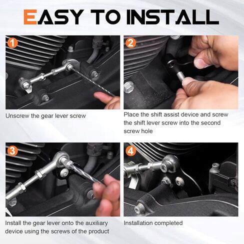 AUFER Neutral Gear Shift Assist Shifter Compatible with for Touring Softail 2018-2025 Engine Neutral Shift Assistant Auxiliary Mount Bracket 20% Shifting Easier into Neutral Accessory in Saudi Arabia