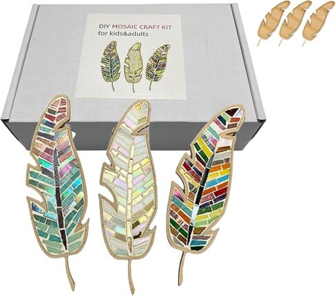 مجموعة فسيفساء TATREBCRE DIY للبالغين والأطفال - تصميمات الريش والطيور والقطط والقلب - مجموعة فنون وحرف هدايا عيد الميلاد مع الجص والأدوات - حرفة فسيفساء سهلة للمبتدئين (الحب) in Saudi Arabia