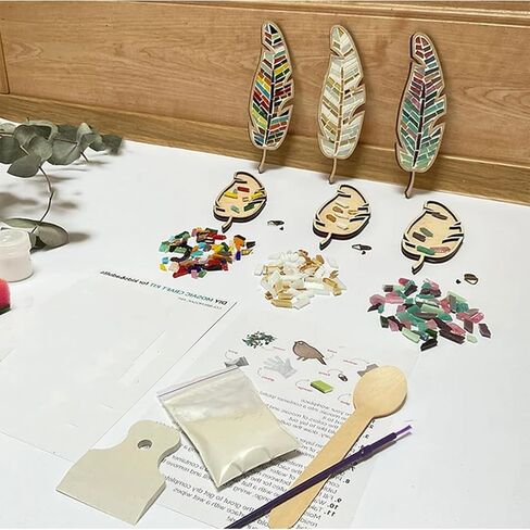 مجموعة فسيفساء TATREBCRE DIY للبالغين والأطفال - تصميمات الريش والطيور والقطط والقلب - مجموعة فنون وحرف هدايا عيد الميلاد مع الجص والأدوات - حرفة فسيفساء سهلة للمبتدئين (الحب) in Saudi Arabia