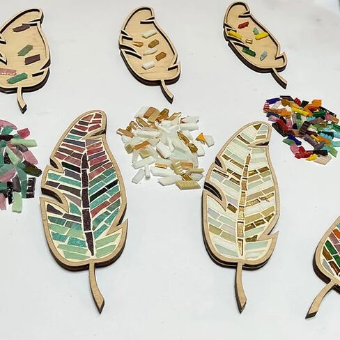 مجموعة فسيفساء TATREBCRE DIY للبالغين والأطفال - تصميمات الريش والطيور والقطط والقلب - مجموعة فنون وحرف هدايا عيد الميلاد مع الجص والأدوات - حرفة فسيفساء سهلة للمبتدئين (الحب) in Saudi Arabia