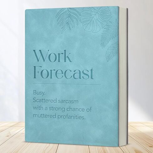 Humor Office Notebook Sarcastic Work Forecast Journal Funny Gifts for Coworker Colleague Friend in Saudi Arabia