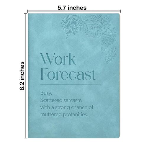Humor Office Notebook Sarcastic Work Forecast Journal Funny Gifts for Coworker Colleague Friend in Saudi Arabia