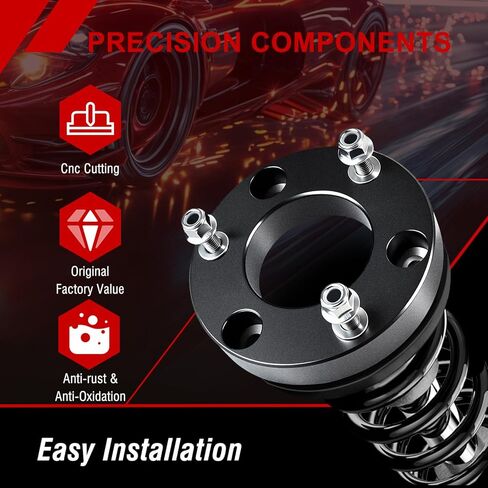 2.5" Leveling Lift Kit Compatible with Ford F150 2WD/4WD 2004-2025 | Expedition 2003-2018 | Lincoln Mark LT 2005-2008 | No Drill Bolt-On Installation | Fits 34" Tires | 04F150-25F in Saudi Arabia